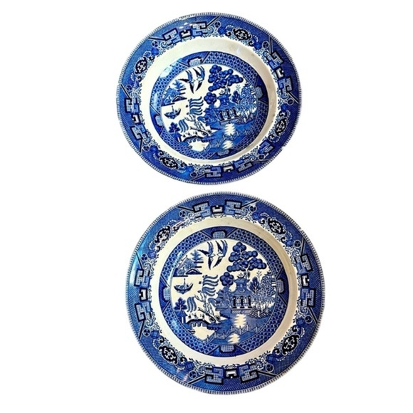 Blue Willow Cream Soup Bowl Lot - Picture 1 of 3